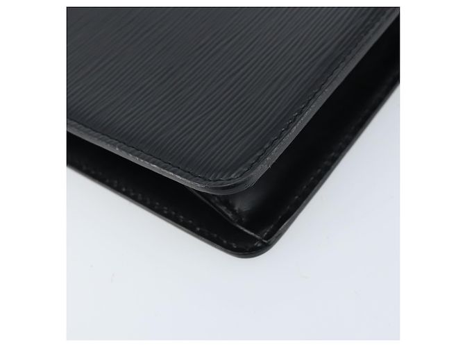 LOUIS VUITTON Pochette Uomo Epi Borsa Clutch Nera M52522 LV Auth ka2502 Nero - vista 14