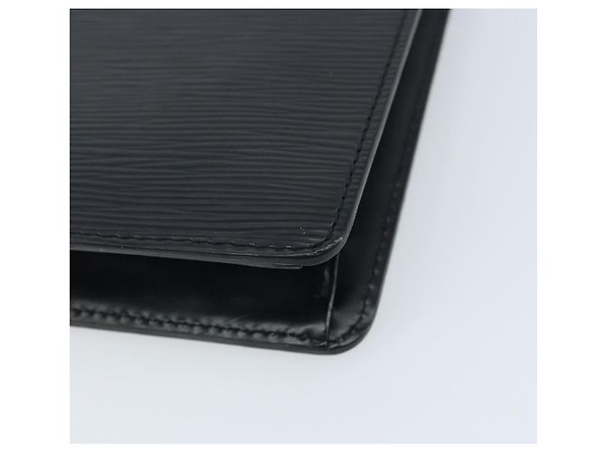 LOUIS VUITTON Pochette Uomo Epi Borsa Clutch Nera M52522 LV Auth ka2502 Nero - vista 15