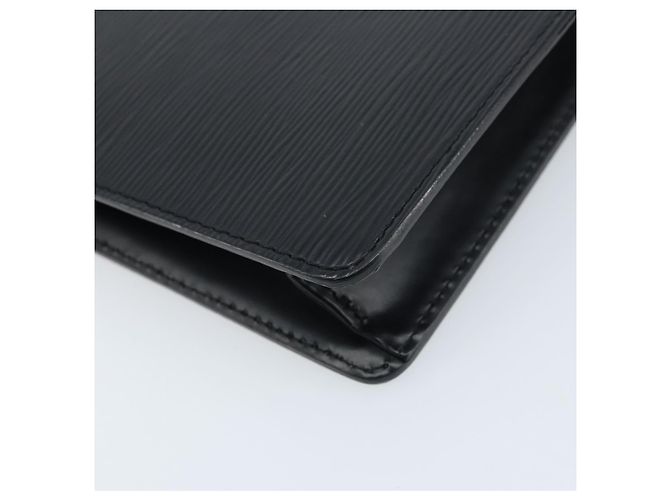 LOUIS VUITTON Pochette Uomo Epi Borsa Clutch Nera M52522 LV Auth ka2502 Nero - vista 16