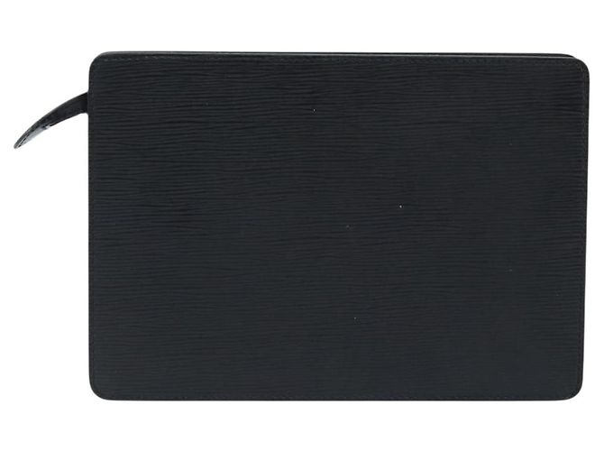 LOUIS VUITTON Pochette Uomo Epi Borsa Clutch Nera M52522 LV Auth ka2502 Nero - vista 2