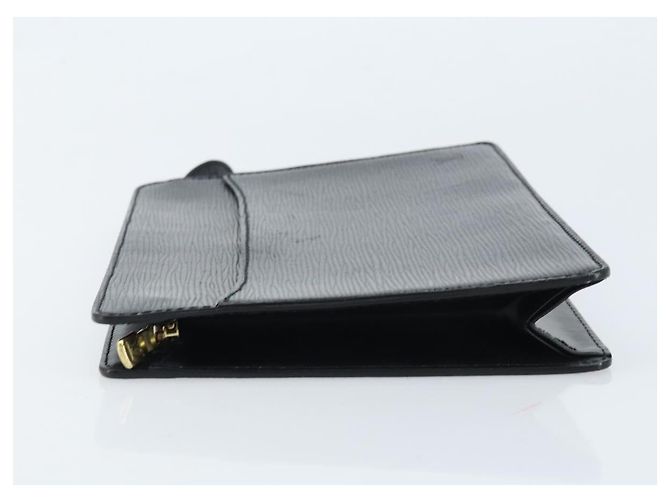 LOUIS VUITTON Pochette Uomo Epi Borsa Clutch Nera M52522 LV Auth ka2502 Nero - vista 4