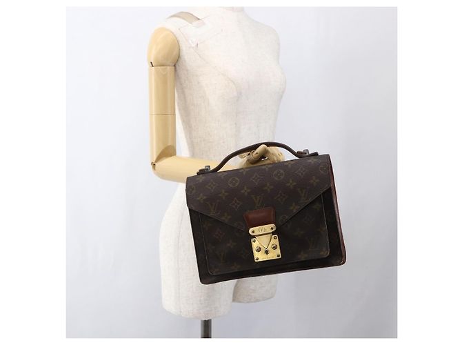 LOUIS VUITTON Borsa a Spalla Monceau 26 Monogram M51187 LV Auth ka2528 Monogramma - vista 23