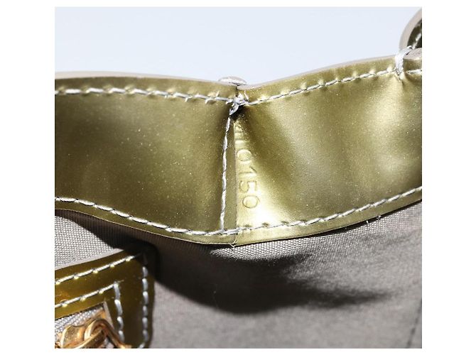 LOUIS VUITTON Borsa Wilshire PM Monogram Vernis Grigio Art Deco M91627 Auth 173151V - vista 11