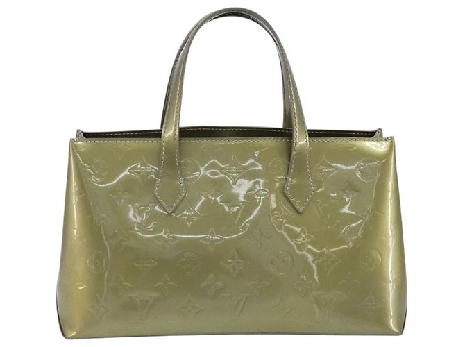 LOUIS VUITTON Borsa Wilshire PM Monogram Vernis Grigio Art Deco M91627 Auth 173151V - vista 2