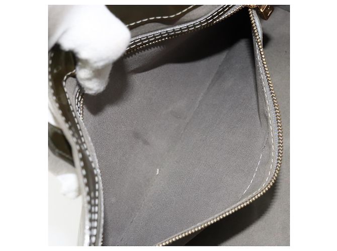 LOUIS VUITTON Borsa Wilshire PM Monogram Vernis Grigio Art Deco M91627 Auth 173151V - vista 24