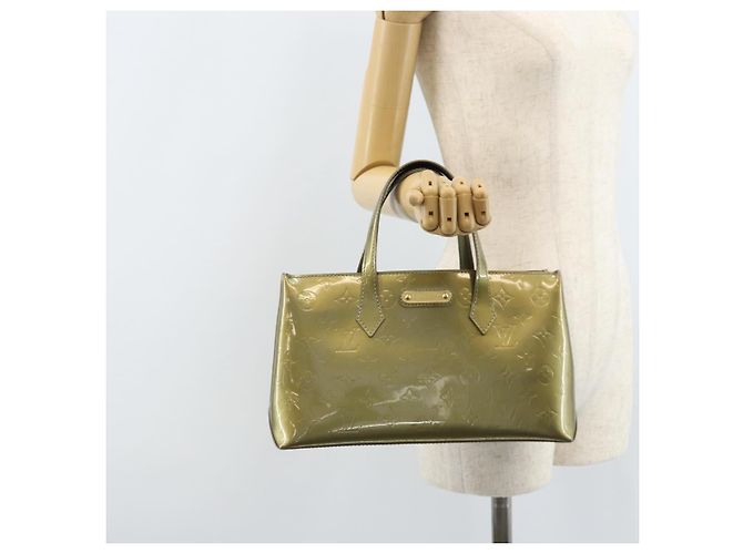LOUIS VUITTON Borsa Wilshire PM Monogram Vernis Grigio Art Deco M91627 Auth 173151V - vista 25