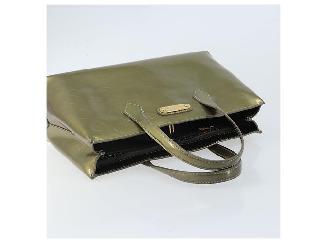 LOUIS VUITTON Borsa Wilshire PM Monogram Vernis Grigio Art Deco M91627 Auth 173151V - vista 6