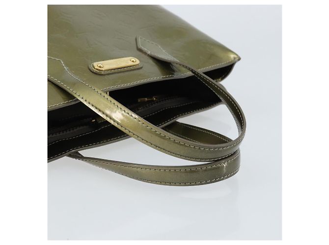 LOUIS VUITTON Borsa Wilshire PM Monogram Vernis Grigio Art Deco M91627 Auth 173151V - vista 7