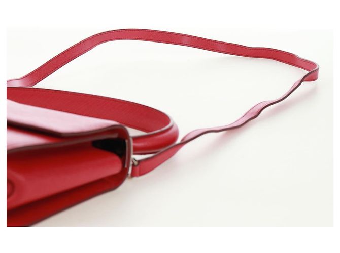 Borsa a mano in pelle Gancini Salvatore Ferragamo 2 in 1 Rosa Argento Auth 171936V - vista 15