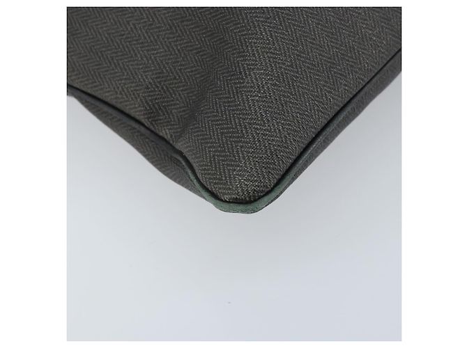 Bulgari BVLGARI Schultertasche aus PVC-Leder Grau Silber Authentisch 170273 Braun - Ansicht 14