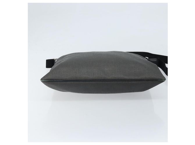 Bulgari BVLGARI Schultertasche aus PVC-Leder Grau Silber Authentisch 170273 Braun - Ansicht 5