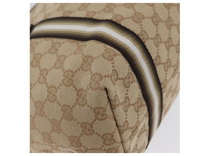 Gucci Borsa Tote GG in Canvas Beige Oro 137396 Auth fm5086 D'oro - vista 11
