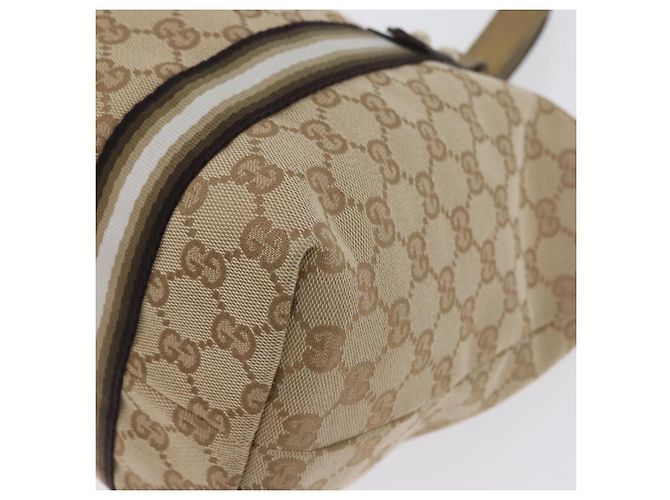 Gucci Borsa Tote GG in Canvas Beige Oro 137396 Auth fm5086 D'oro - vista 12