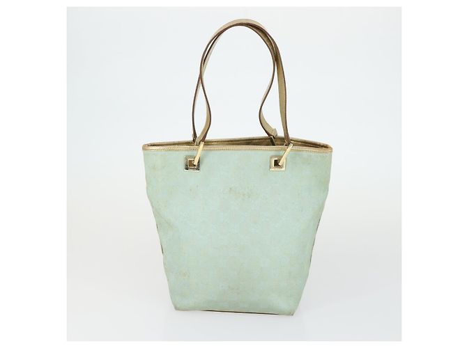 Borsa a Spalla GG Canvas Gucci 2 Pezzi Blu Baby Beige Auth 172063 Blu chiaro - vista 10
