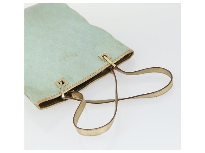 Borsa a Spalla GG Canvas Gucci 2 Pezzi Blu Baby Beige Auth 172063 Blu chiaro - vista 13