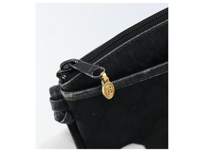 Borsa a Spalla GG Supreme Gucci Nera Oro 904 02 020 Auth ep13376 Nero D'oro - view 14
