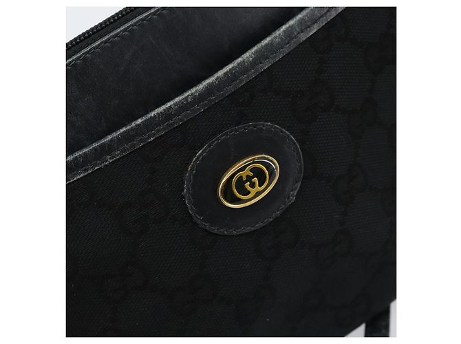 Borsa a Spalla GG Supreme Gucci Nera Oro 904 02 020 Auth ep13376 Nero D'oro - view 15