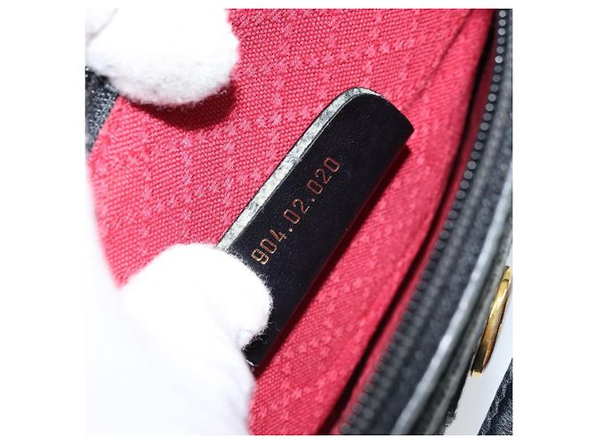 Borsa a Spalla GG Supreme Gucci Nera Oro 904 02 020 Auth ep13376 Nero D'oro - view 21