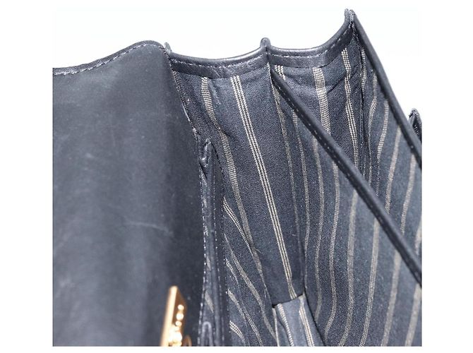 Clutch BAG BALENCIAGA in pelle nera e oro Auth 172150 Nero D'oro - vista 18