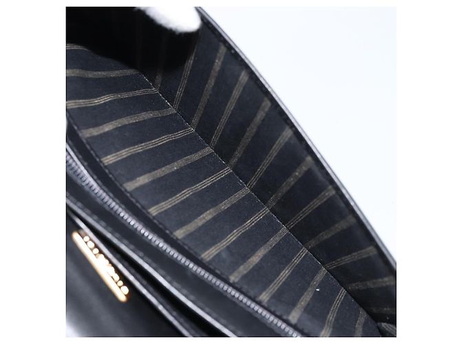 Clutch BAG BALENCIAGA in pelle nera e oro Auth 172150 Nero D'oro - vista 21