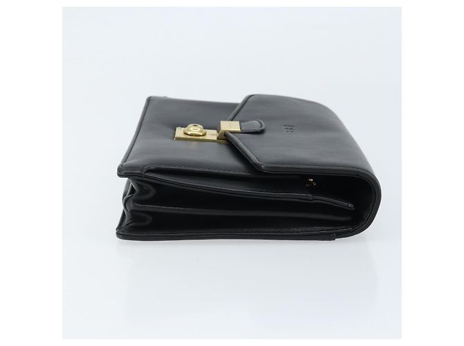 Clutch BAG BALENCIAGA in pelle nera e oro Auth 172150 Nero D'oro - vista 3