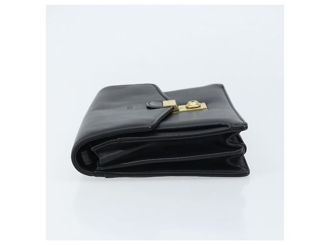 Clutch BAG BALENCIAGA in pelle nera e oro Auth 172150 Nero D'oro - vista 4