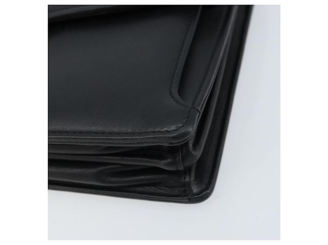 Clutch BAG BALENCIAGA in pelle nera e oro Auth 172150 Nero D'oro - vista 7