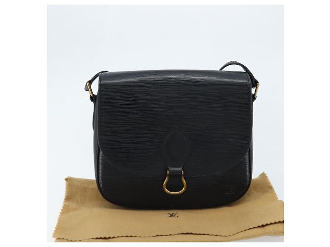 LOUIS VUITTON Borsa a Spalla Epi Saint Cloud GM Nera M52192 LV Auth bs33474 Nero - vista 12