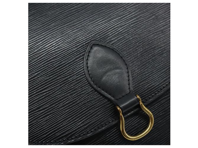 LOUIS VUITTON Borsa a Spalla Epi Saint Cloud GM Nera M52192 LV Auth bs33474 Nero - vista 18