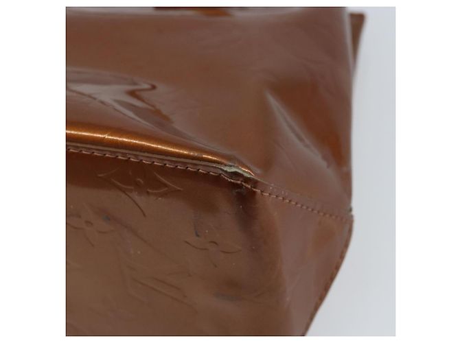 LOUIS VUITTON Borsa a Mano Monogram Vernis Reade PM Bronzo M91146 LV Auth ep13394 - vista 16