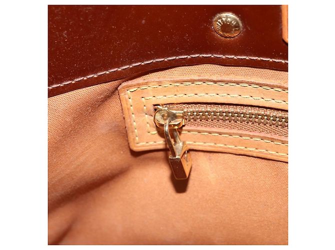 LOUIS VUITTON Borsa a Mano Monogram Vernis Reade PM Bronzo M91146 LV Auth ep13394 - vista 22