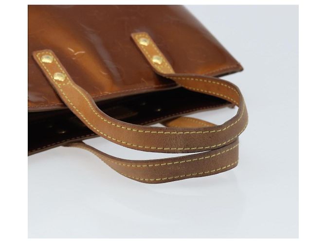 LOUIS VUITTON Borsa a Mano Monogram Vernis Reade PM Bronzo M91146 LV Auth ep13394 - vista 7