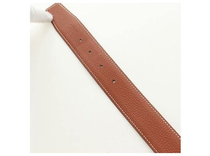 Hermès Cinturón reversible Constance H HERMES Cinturón de cuero 33,1" Negro Marrón Auth 171198V Castaño - vista 10