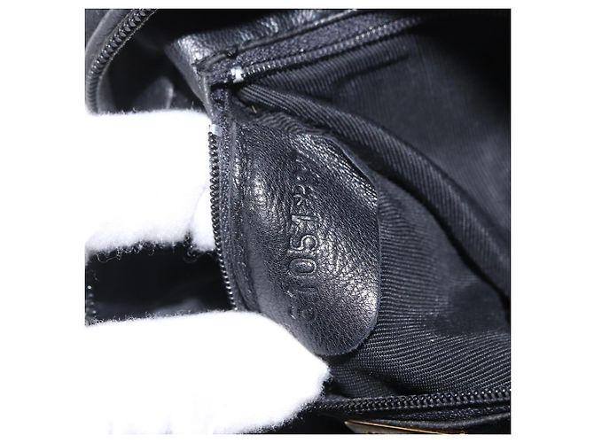 BALLY Borsa a Spalla con Catena in Camoscio Nero Oro Auth bs33547 D'oro - vista 12