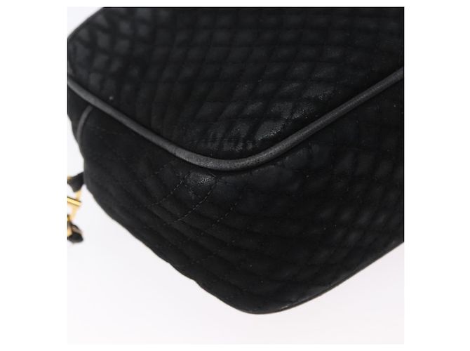 BALLY Borsa a Spalla con Catena in Camoscio Nero Oro Auth bs33547 D'oro - vista 16