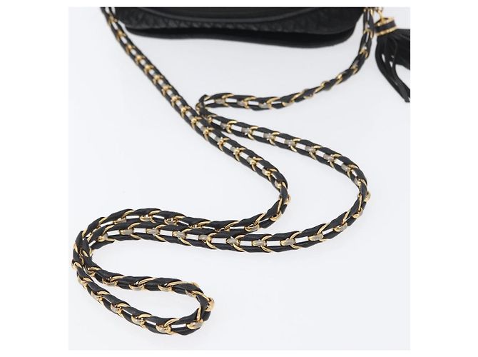 BALLY Borsa a Spalla con Catena in Camoscio Nero Oro Auth bs33547 D'oro - vista 8