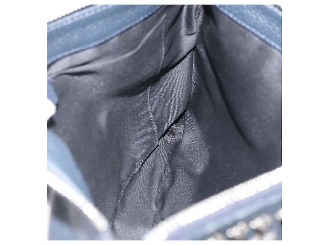 Pochette in pelle nera e argento Jimmy Choo Auth bs33457 Nero - vista 18