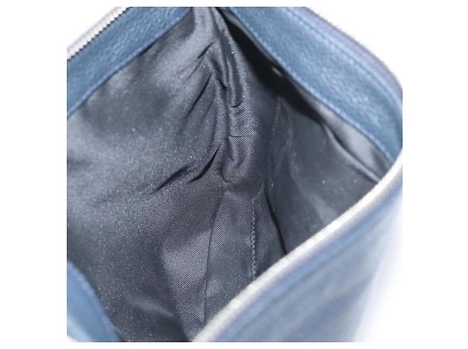 Pochette in pelle nera e argento Jimmy Choo Auth bs33457 Nero - vista 19