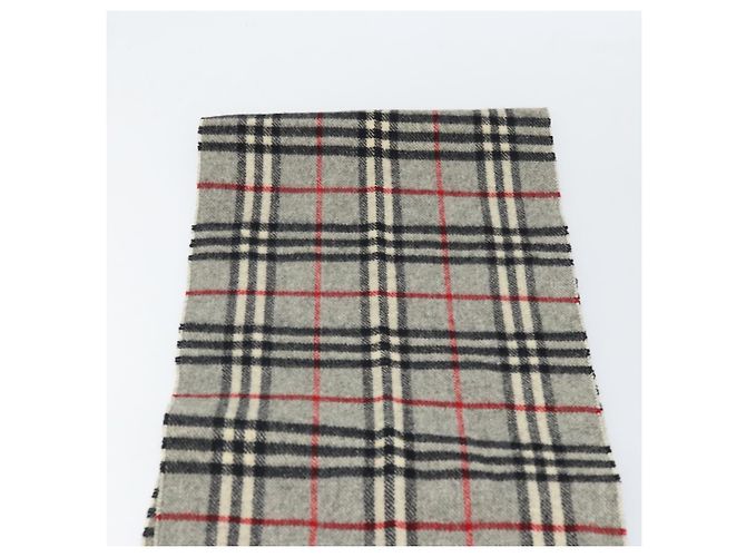 Burberrys Nova Check Schal aus Wolle grau Auth am10751 Braun - Ansicht 10