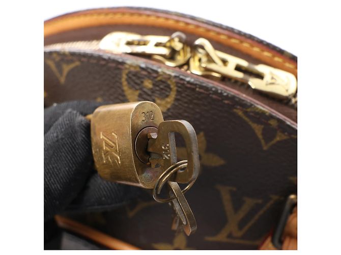 Borsa Louis Vuitton Ellipse PM in tela Monogram marrone M51127 - vista 14