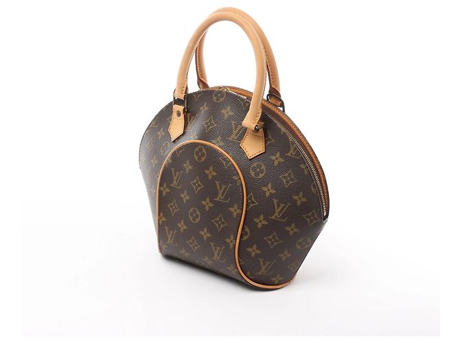 Borsa Louis Vuitton Ellipse PM in tela Monogram marrone M51127 - vista 2