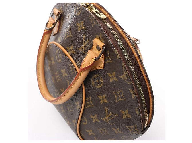 Borsa Louis Vuitton Ellipse PM in tela Monogram marrone M51127 - vista 6