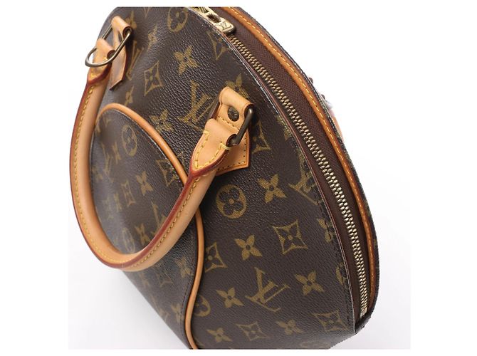 Borsa Louis Vuitton Ellipse PM in tela Monogram marrone M51127 - vista 7