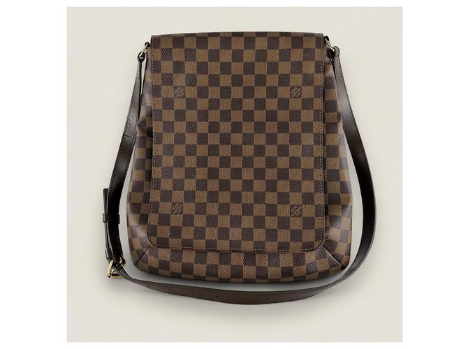 Louis Vuitton Musette Salsa Damier Ebano Marrone - vista 2