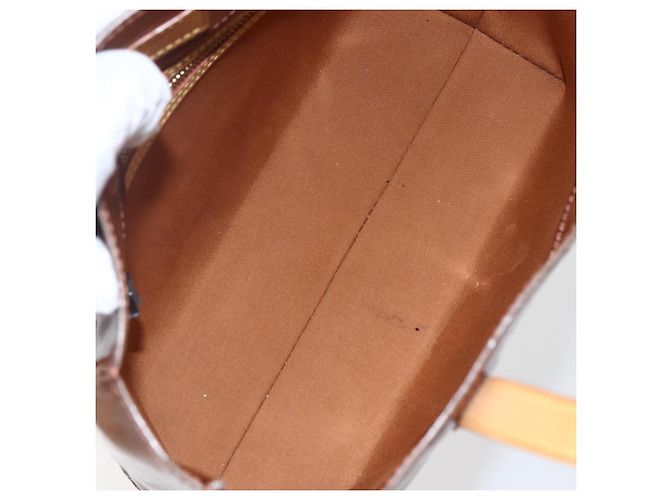 Louis Vuitton Reade Monogram Vernis PM Marrone - vista 5