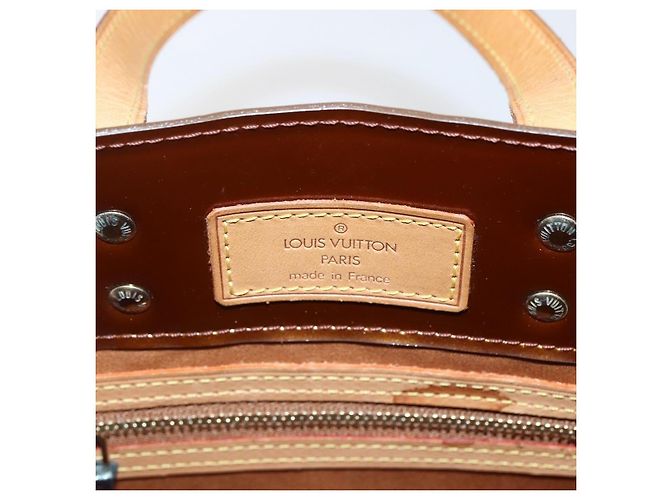 Louis Vuitton Reade Monogram Vernis PM Marrone - vista 6