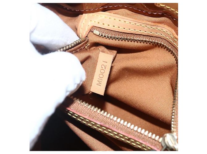 Louis Vuitton Reade Monogram Vernis PM Marrone - vista 7