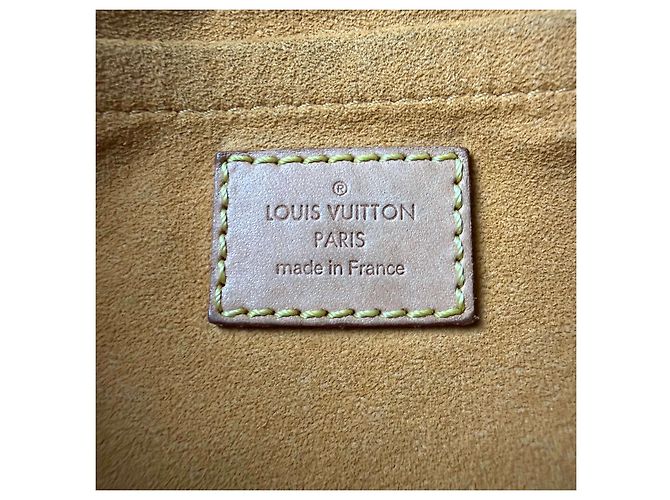Borsa piatta in denim Louis Vuitton Blu - vista 13