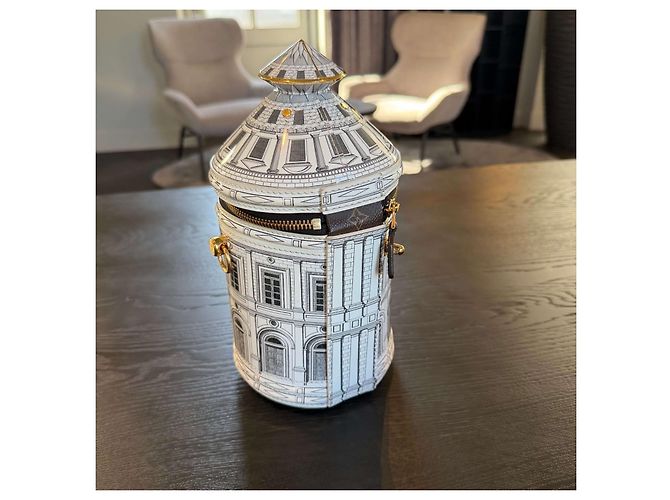 Vaso architettura Fornasetti Cannes Louis Vuitton Bianco - vista 10