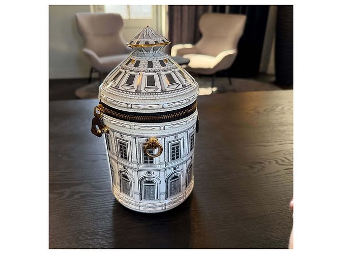 Vaso architettura Fornasetti Cannes Louis Vuitton Bianco - vista 12